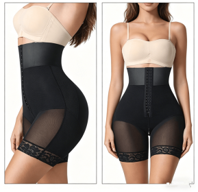 Women's High Waist Shapewear Shorts - Tummy Control, Butt Lifter & Compression Underwear