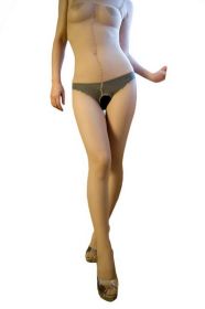Blancho SE-160-BEIGE Sexy Sheer Open Crotch Body Stocking - Beige - Medium