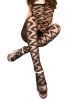 Blancho SE-101-BLACK Sexy Seductive Sheer Snake Cami Body Stocking With Open Crotch - Black - Medium