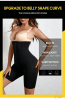 High Waist Tummy Control Shapewear for Women Seamless Firm Compression Body Shaper Shorts Plus Size Adjustable Hooks Butt Lifting Underwear