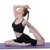 Fresh Fab Finds 3Packs Women Cross Back Sport Bras Padded Strappy Medium Support Bras Sexy Fitness Tank Tops with Removable Pads for Gym Yoga Workout