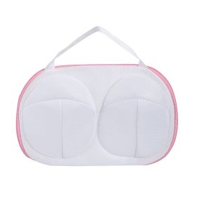 Underwear bra laundry mesh bag washing machine special thickening anti-deformation bra bag (Color: pink)